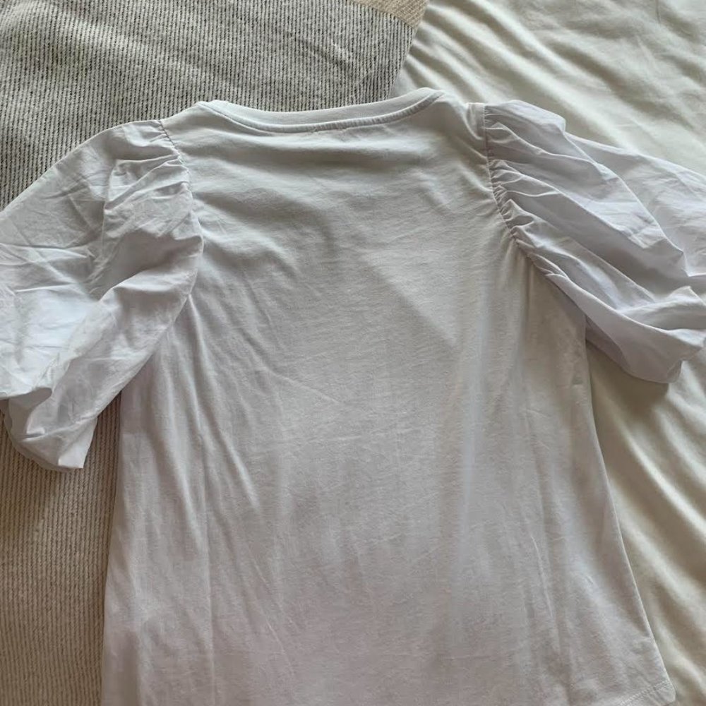River Island Bubble Sleeve T-Shirt - Picture 4 of 5